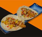 crispy chicken mango tacos 2pcs
