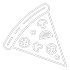 pizza icon white